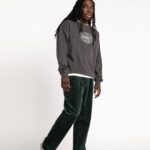 Z0ZR08291 Cedar Green Men Tapered Corduroy Pants Volcom Clothing