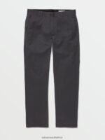Z0ZR08292 Charcoal Men Frickin Modern Stretch Chino Pants Volcom Clothing