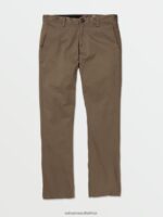 Z0ZR08294 Mushroom Men Frickin Modern Stretch Chino Pants Volcom Clothing