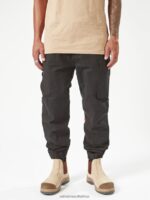 Z0ZR08297 Black Men Workwear Caliper Cuffed Pants Volcom Clothing - Image 12