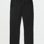 Z0ZR08298 Black Men Frickin Regular Stretch Pants Volcom Clothing
