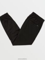 Z0ZR08299 Black Men Frickin Slim Jogger Pants Volcom Clothing - Image 3