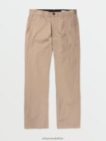 Z0ZR08301 Khaki Men Frickin Regular Stretch Pants Volcom Clothing