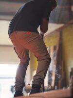 Z0ZR08302 Brindle Men Workwear Caliper Cuffed Pants Volcom Clothing - Image 13