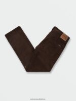 Z0ZR08303 Dark Brown Men Solver 5 Pocket Corduroy Pants Volcom Clothing - Image 4