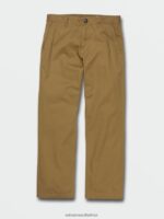 Z0ZR08305 Dark Khaki Men Frickin Skate Chino Pants Volcom Clothing