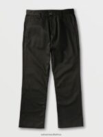 Z0ZR08306 Black Men Frickin Skate Chino Pants Volcom Clothing - Image 8