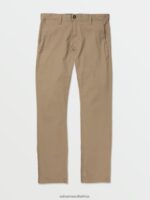 Z0ZR08307 Khaki Men Frickin Modern Stretch Chino Pants Volcom Clothing