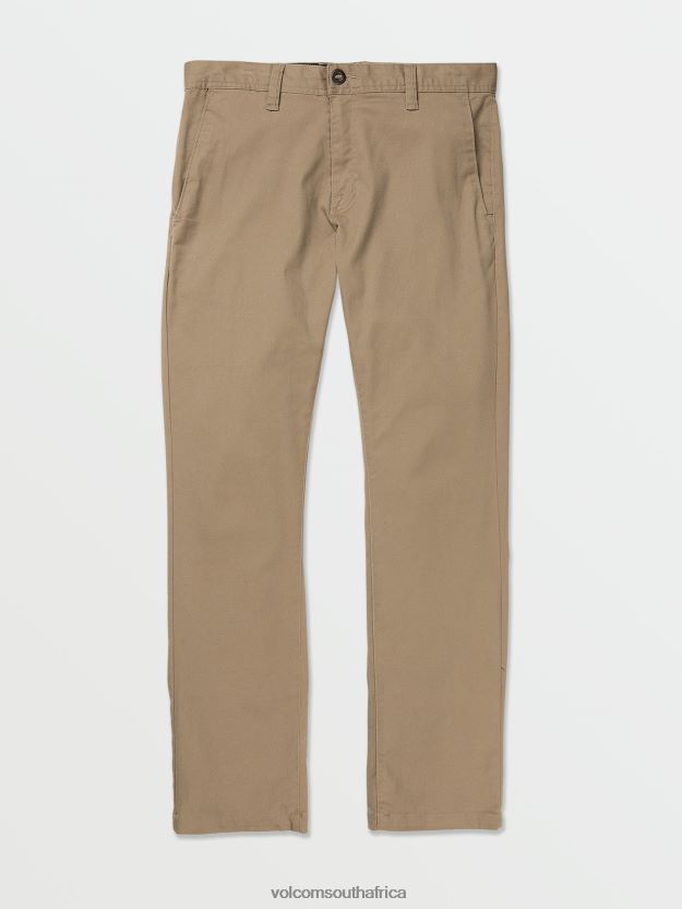 z0zr08307_khaki_men_frickin_modern_stretch_chino_pants_volcom_clothing.jpg Z0ZR08307 Khaki Men Frickin Modern Stretch Chino Pants Volcom Clothing - Image 1