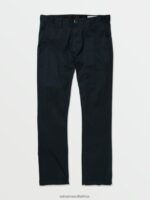 Z0ZR08310 Dark Navy Men Frickin Modern Stretch Chino Pants Volcom Clothing