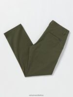 Z0ZR08313 Squadron Green Men Frickin Modern Stretch Chino Pants Volcom Clothing - Image 3