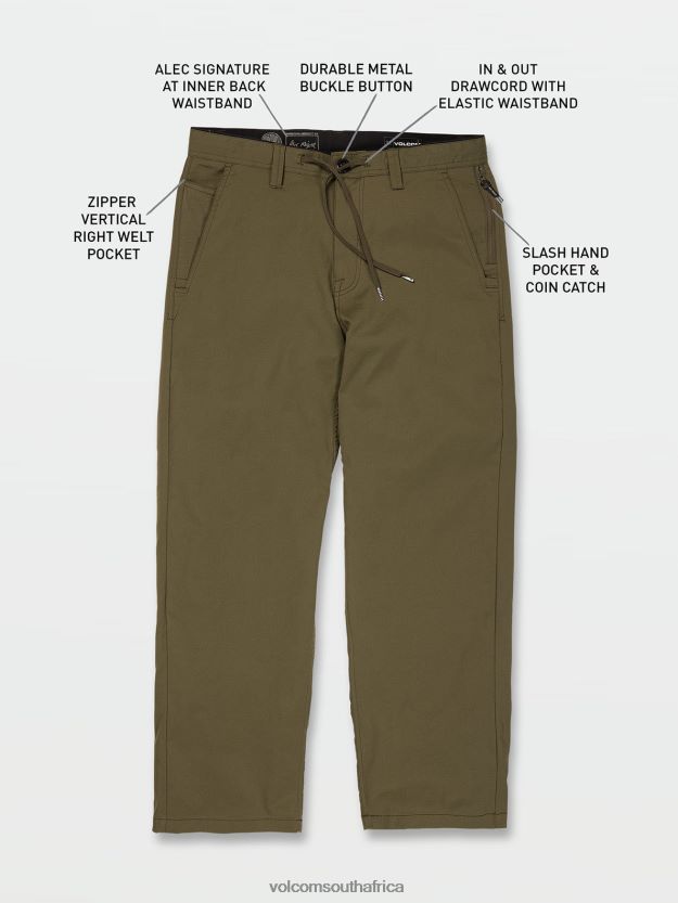 Z0ZR08314 Winter Moss Men Skate Vitals Alec Majerus Pants Volcom Clothing - Image 8