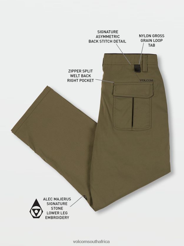 Z0ZR08314 Winter Moss Men Skate Vitals Alec Majerus Pants Volcom Clothing - Image 10