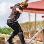 Z0ZR08316 Pirate Black Men Skate Vitals Alec Majerus Pants Volcom Clothing
