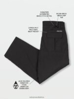 Z0ZR08316 Pirate Black Men Skate Vitals Alec Majerus Pants Volcom Clothing - Image 4