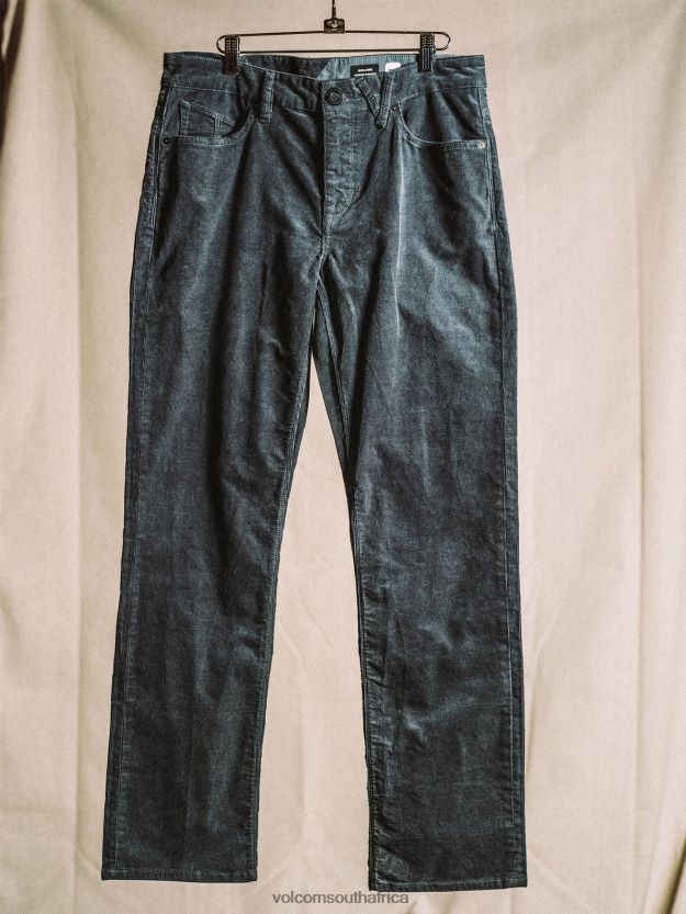Z0ZR08319 Dark Slate Men Solver 5 Pocket Cord Pants Volcom Clothing - Image 11