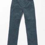 Z0ZR08319 Dark Slate Men Solver 5 Pocket Cord Pants Volcom Clothing
