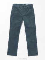 Z0ZR08319 Dark Slate Men Solver 5 Pocket Cord Pants Volcom Clothing
