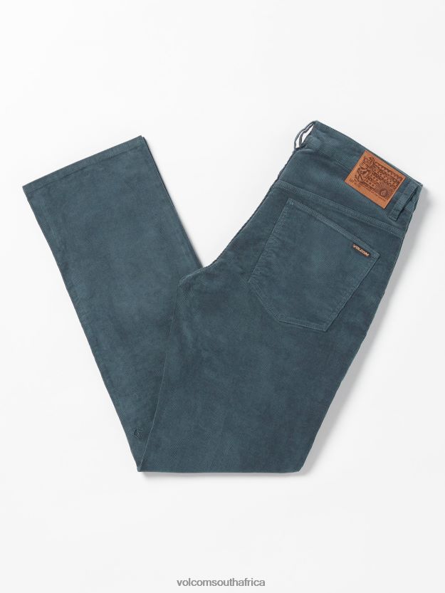 Z0ZR08319 Dark Slate Men Solver 5 Pocket Cord Pants Volcom Clothing - Image 6