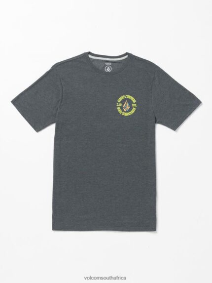 Z0ZR0831 Dark Black Heather Men Fried Short Sleeve Tee Volcom Clothing