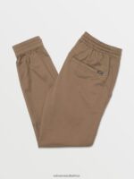 Z0ZR08322 Mushroom Men Frickin Slim Jogger Pants Volcom Clothing - Image 2