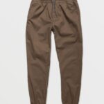 Z0ZR08322 Mushroom Men Frickin Slim Jogger Pants Volcom Clothing