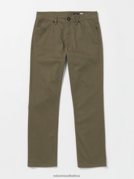 Z0ZR08324 Bison Men Solver 5 Pocket Slub Pants Volcom Clothing