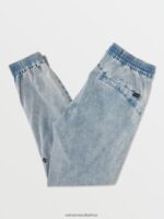 Z0ZR08325 Cloud Blue Men Frickin Slim Jogger Pants Volcom Clothing - Image 2