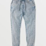 Z0ZR08325 Cloud Blue Men Frickin Slim Jogger Pants Volcom Clothing