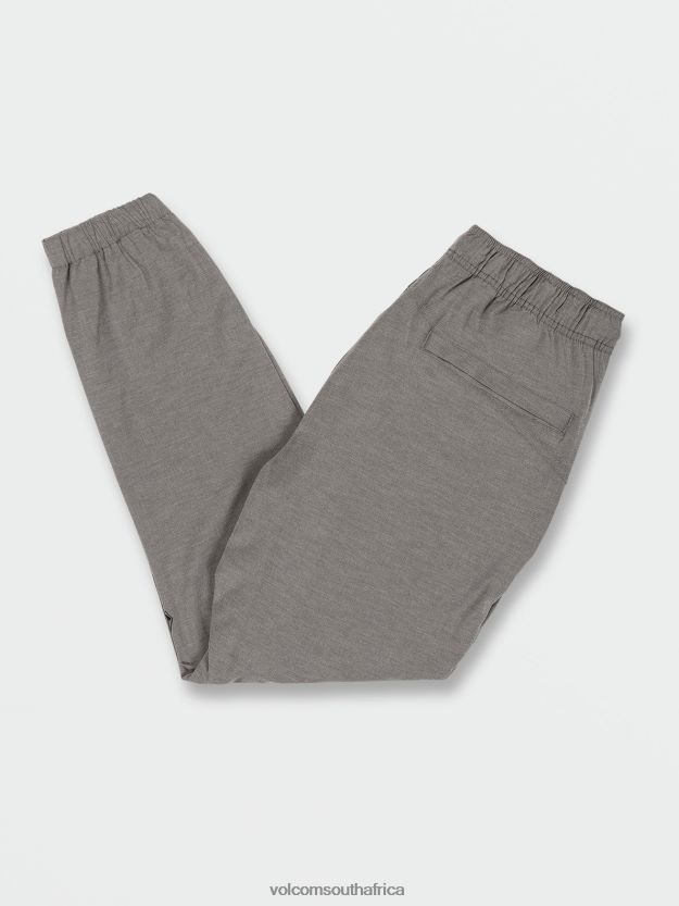 Z0ZR08326 Heather Grey Men Frickin Cross Shred Elastic Waist Joggers Volcom Clothing - Image 6