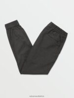 Z0ZR08328 Charcoal Heather Men Frickin Slim Jogger Pants Volcom Clothing - Image 3