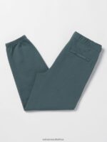Z0ZR08331 Dark Slate Men Iconic Stone Fleece Pants Volcom Clothing - Image 2