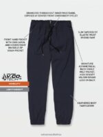 Z0ZR08334 Navy Men Frickin Cross Shred Jogger Pants Volcom Clothing - Image 4