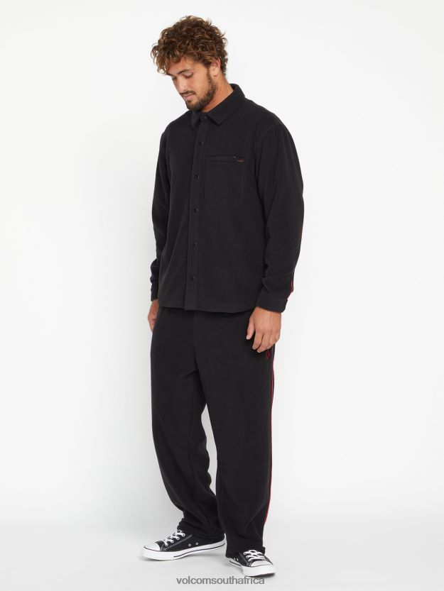 Z0ZR08335 Black Men Surf Vitals Jack Robinson Elastic Waist Pants Volcom Clothing - Image 6