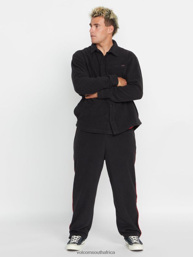 Z0ZR08335 Black Men Surf Vitals Jack Robinson Elastic Waist Pants Volcom Clothing - Image 10