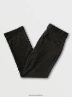 Z0ZR08336 Black Men Frickin Tech Chino Pants Volcom Clothing - Image 2