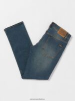 Z0ZR08339 Biarritz Blue Men Solver Denim Pants Volcom Clothing - Image 2