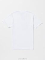Z0ZR0833 White Men Circle Stone Short Sleeve Tee Volcom Clothing - Image 2