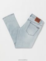 Z0ZR08340 Powder Blue Men 2X4 Denim Pants Volcom Clothing - Image 3