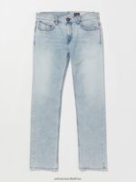 Z0ZR08341 Powder Blue Men Solver Denim Pants Volcom Clothing