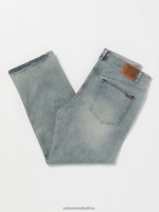 Z0ZR08343 Sure Shot Light Wash Men Nailer Denim Pants Volcom Clothing - Image 3