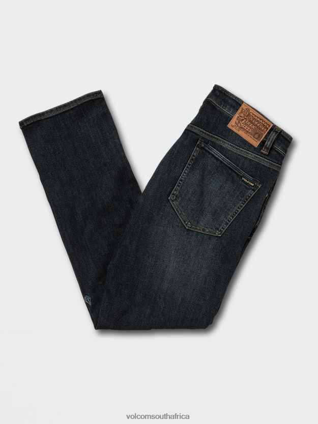Z0ZR08346 Vintage Blue Men Vorta Denim Pants Volcom Clothing - Image 2