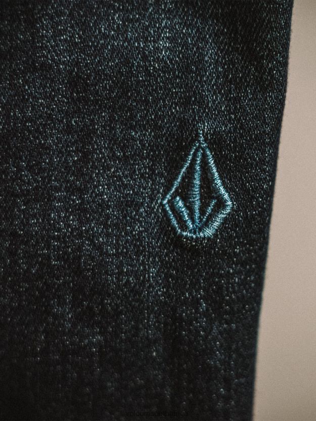 Z0ZR08346 Vintage Blue Men Vorta Denim Pants Volcom Clothing - Image 3