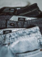 Z0ZR08346 Vintage Blue Men Vorta Denim Pants Volcom Clothing - Image 4
