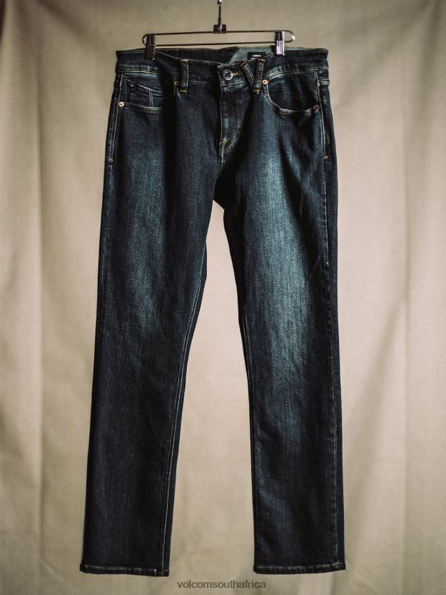 Z0ZR08346 Vintage Blue Men Vorta Denim Pants Volcom Clothing - Image 7