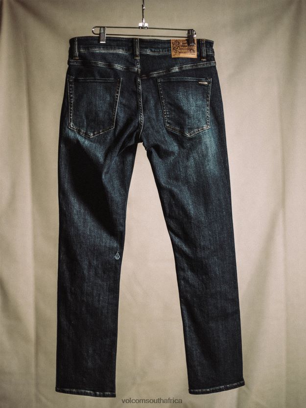 Z0ZR08346 Vintage Blue Men Vorta Denim Pants Volcom Clothing - Image 10