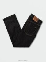 Z0ZR08348 Rinse Men Solver Denim Pants Volcom Clothing - Image 3