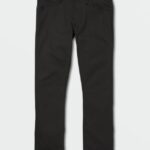Z0ZR08350 Black on Black Men Vorta Slim Fit Jeans Volcom Clothing