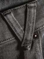 Z0ZR08354 Easy Enzyme Grey Men Vorta Denim Pants Volcom Clothing - Image 12