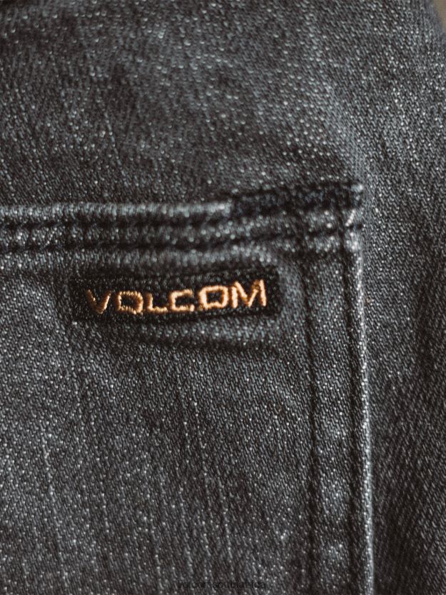 Z0ZR08354 Easy Enzyme Grey Men Vorta Denim Pants Volcom Clothing - Image 13